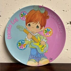 Gibson Precious Moments “Friends Let You Be You” Plate Kids Character